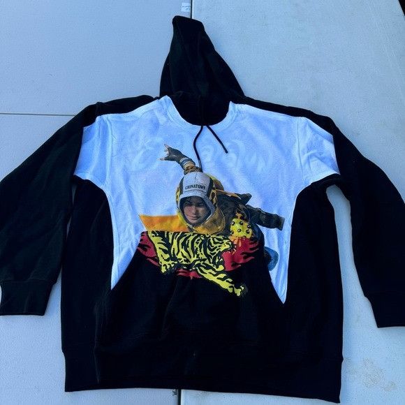 NEW CHINATOWN MARKET X APEX LEGENDS TIGER BLACK RARE HOODIE SZ LARGE newest L