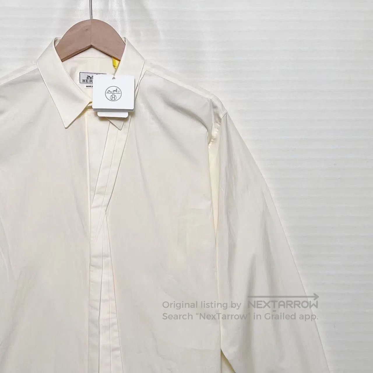 Hermes Hermès Beige Shirt. Size US XXS / EU 40 - 3 Thumbnail
