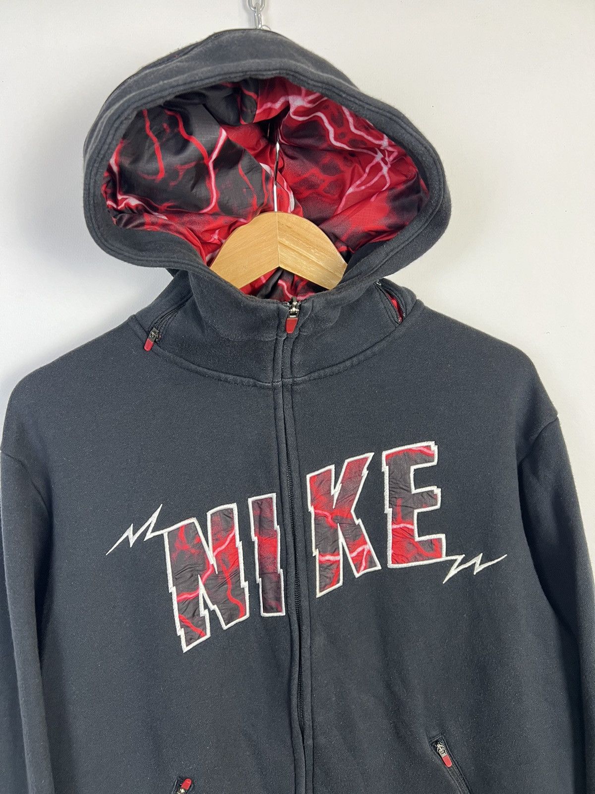 Nike Vintage Nike Spellout Zip Up Hoodie big centr logo y2k Size US M / EU 48-50 / 2 - 16 Thumbnail
