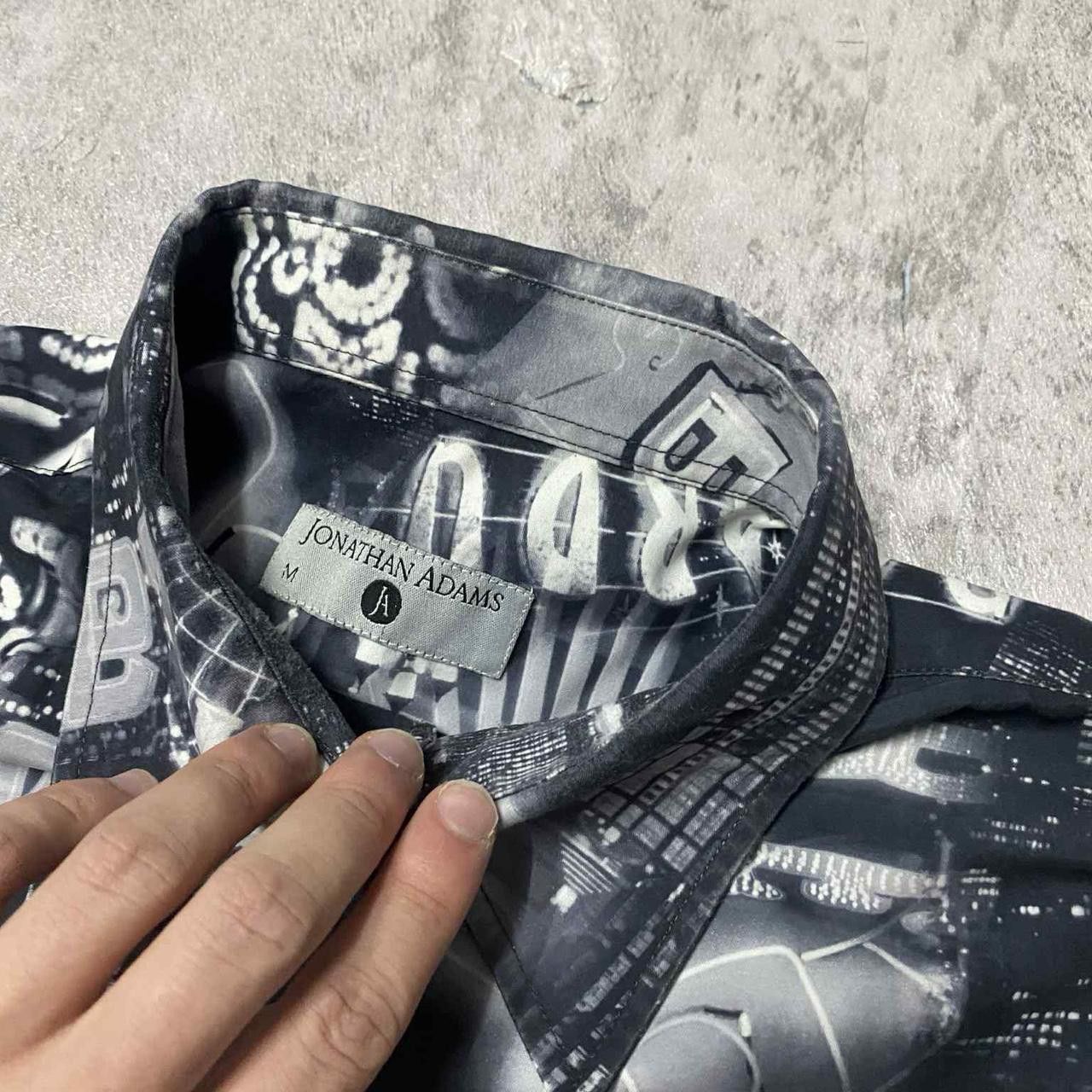 Other Black and white all over print button up shirt #skater Size US M / EU 48-50 / 2 - 3 Thumbnail
