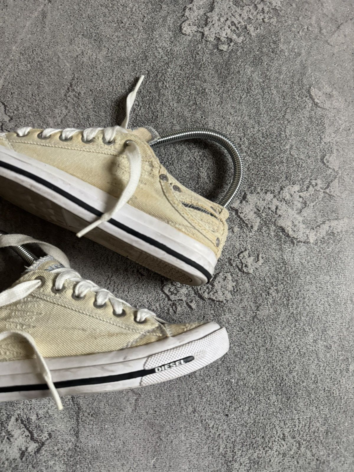 Diesel Diesel US6/EUR36/JPN23 low top denim sneakers shoes Y2K 90s Size US 6 / IT 36 - 3 Thumbnail
