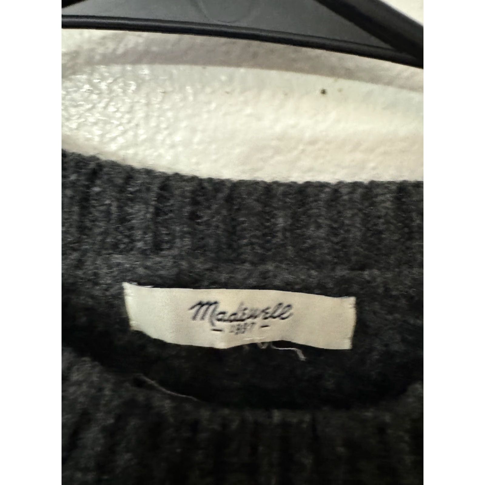 Madewell Madewell Wintermix Cable Knit Plaid Ombre Sweater Cotton Wool Blend Pullover 2XS Size XXS / US 00 / IT 34 - 3 Thumbnail