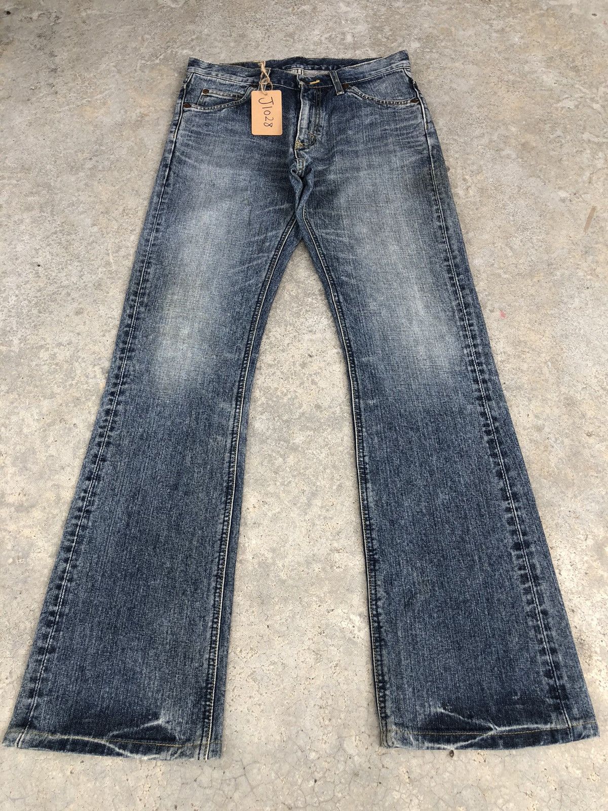 If Six Was Nine Japanese Lee Flared Jeans Distressed Jeans Size US 30 / EU 46 - 1 Thumbnail