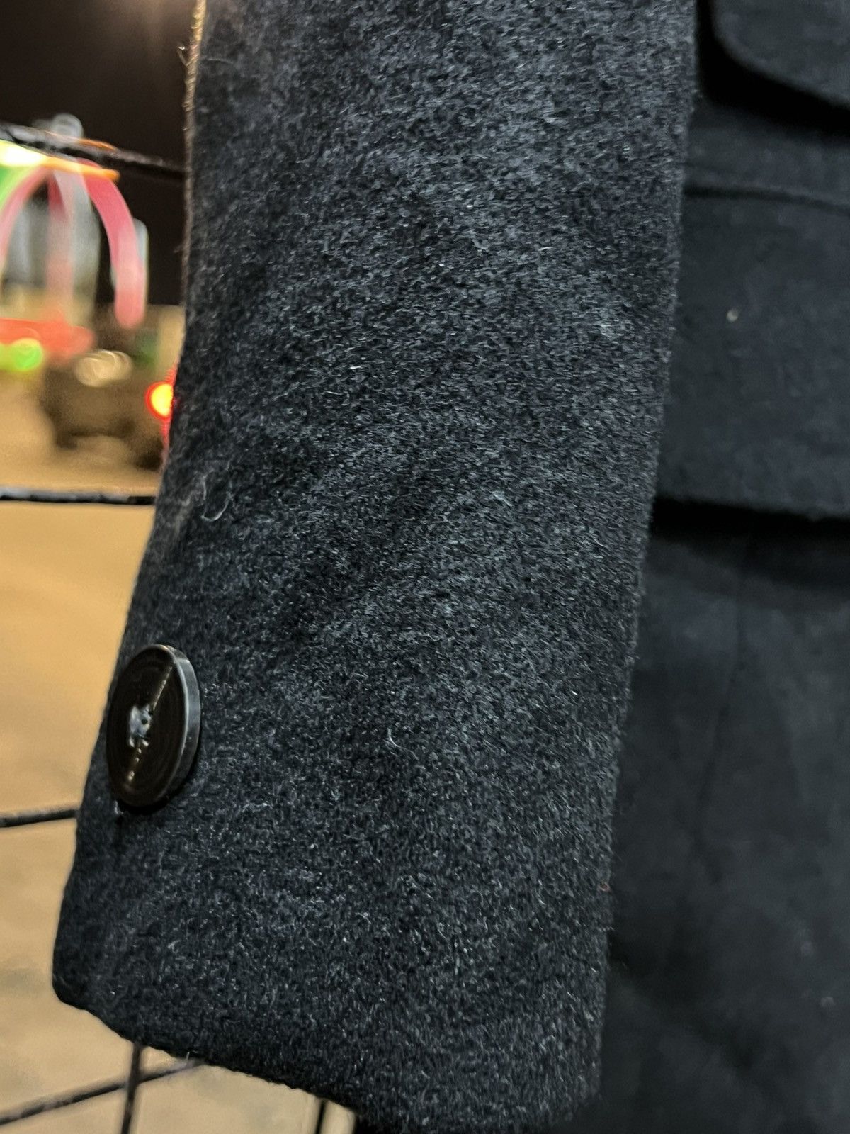 Ralph Lauren Ralph RL Lauren Classic long Jacket wool linen black Size ONE SIZE - 6 Thumbnail