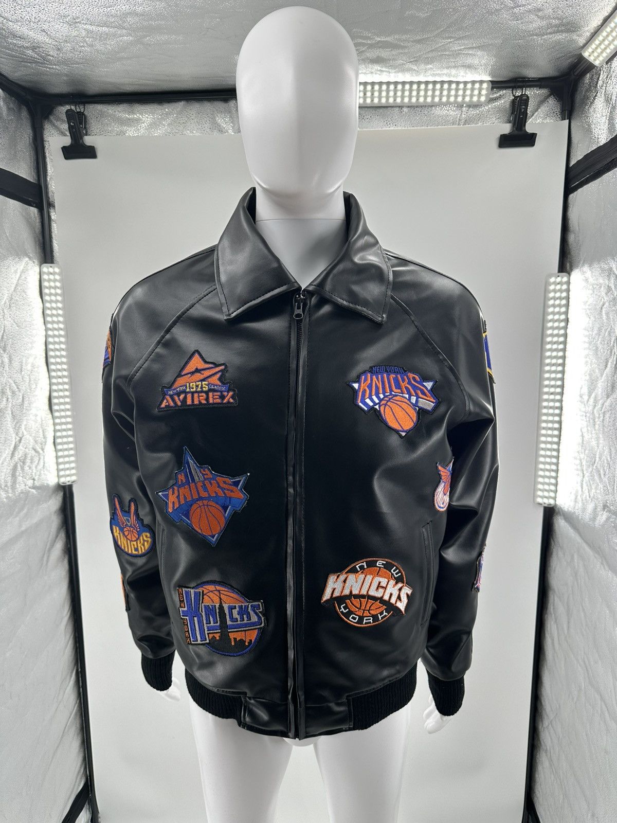 Avirex Avirex x NY Knicks Lamb Leather Varsity Jacket Size US L / EU 52-54 / 3 - 1 Thumbnail