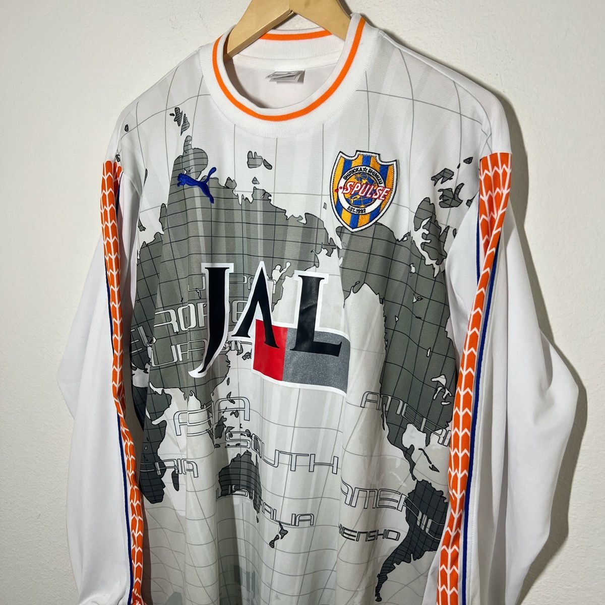 Puma Shimizu S-Pulse 2002-2004 Away Long Sleeve Jersey | Soccer Size US XL / EU 56 / 4 - 2 Thumbnail