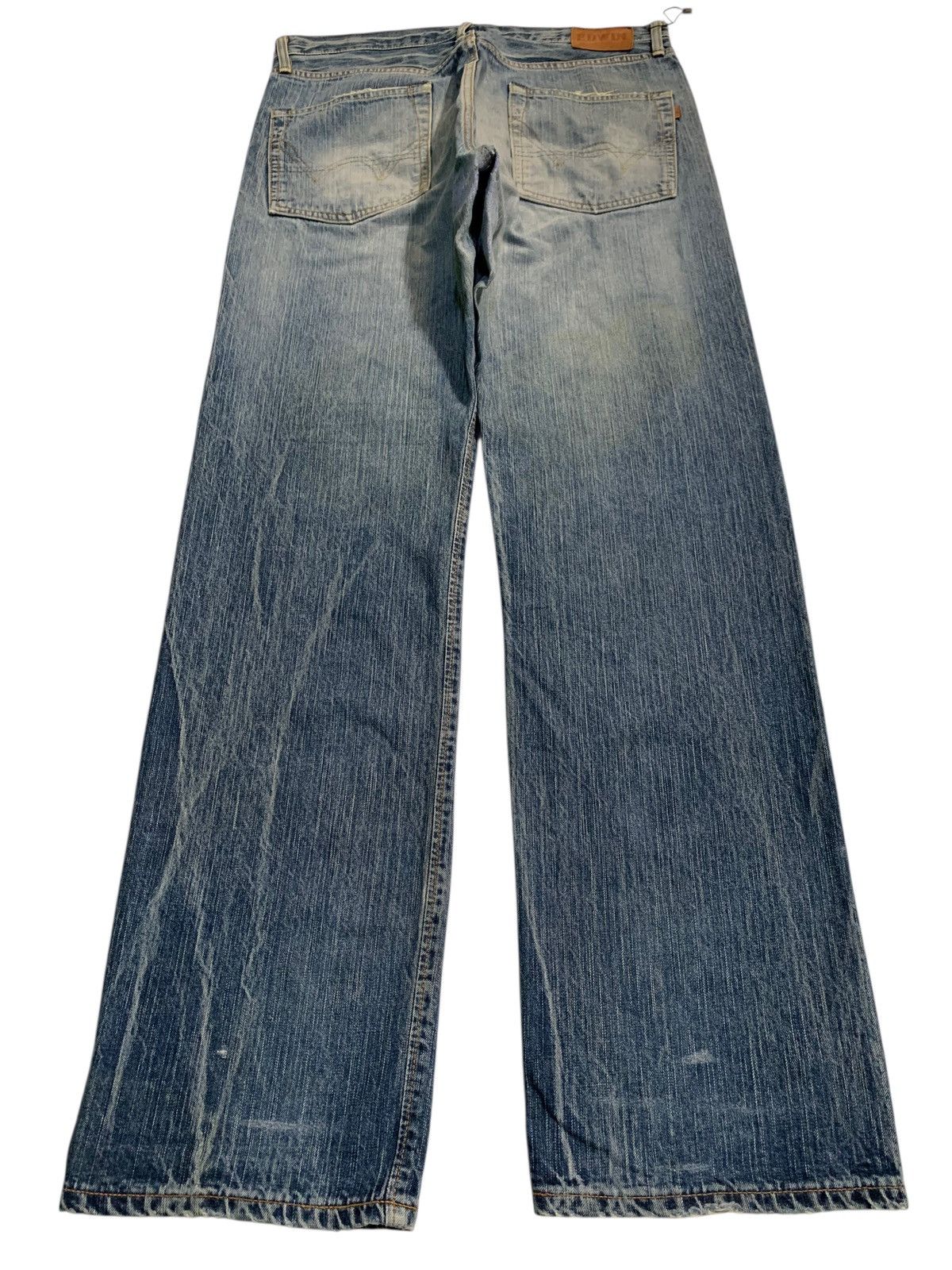 Japanese Brand VINTAGE EDWIN 505Z SELVEDGE RUSTY JAPANESE DISTRESSED DENIM Size US 35 - 4 Thumbnail
