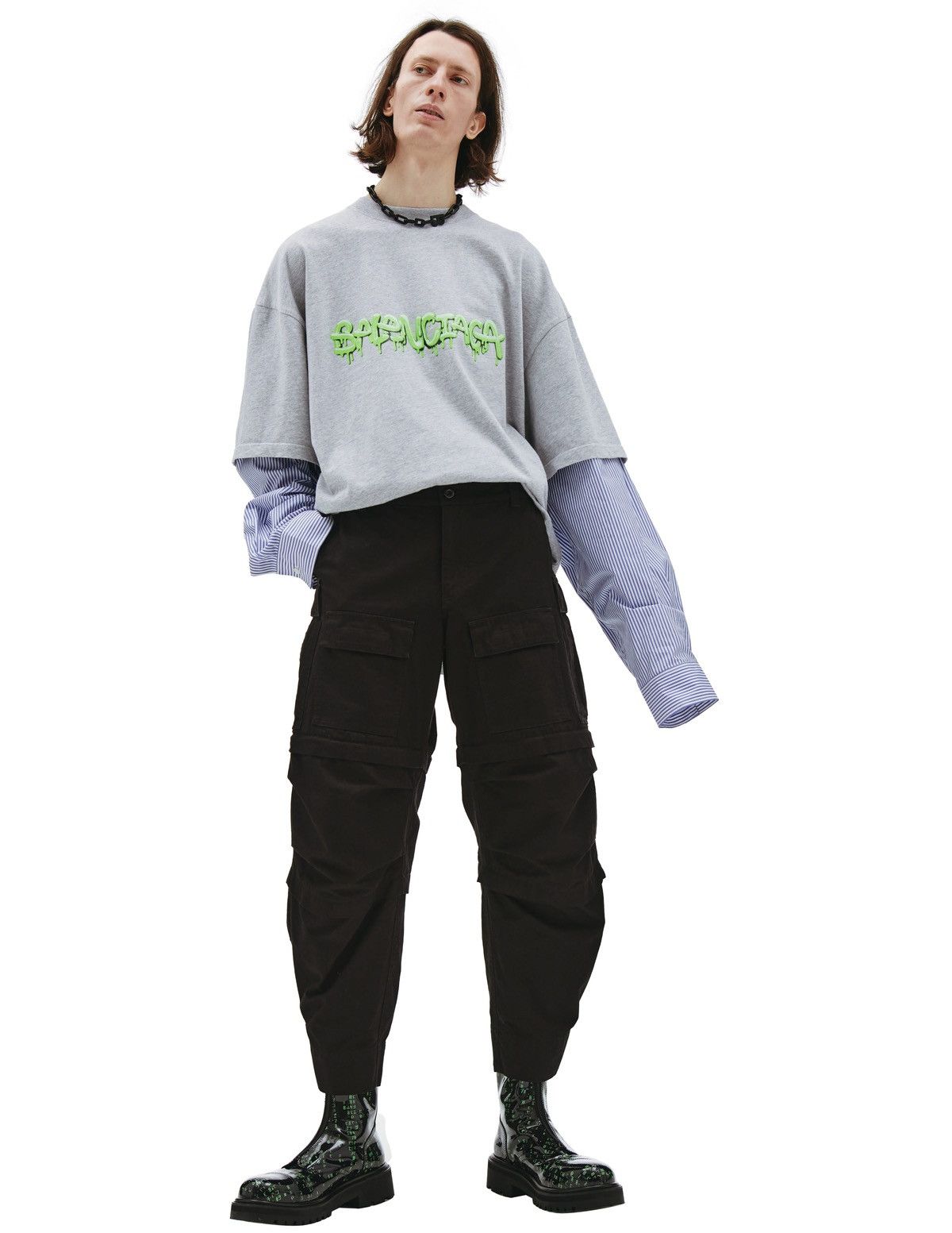 Balenciaga Balenciaga Baggy Cargo Pants Size US 30 / EU 46 - 4 Thumbnail