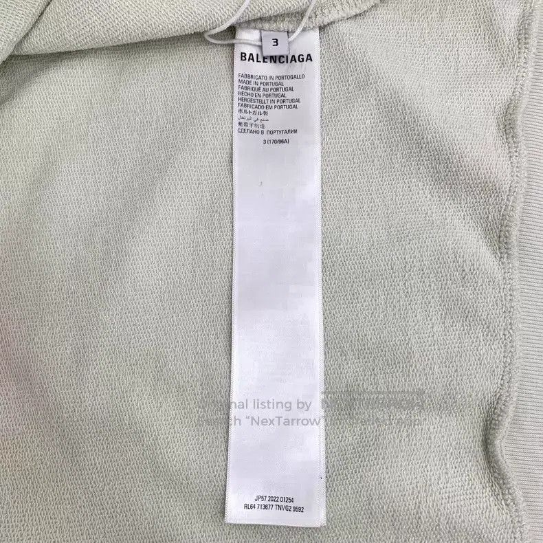 Balenciaga Balenciaga Ivory White Logo Letter Embroidered Cotton Hood Size US L / EU 52-54 / 3 - 7 Thumbnail