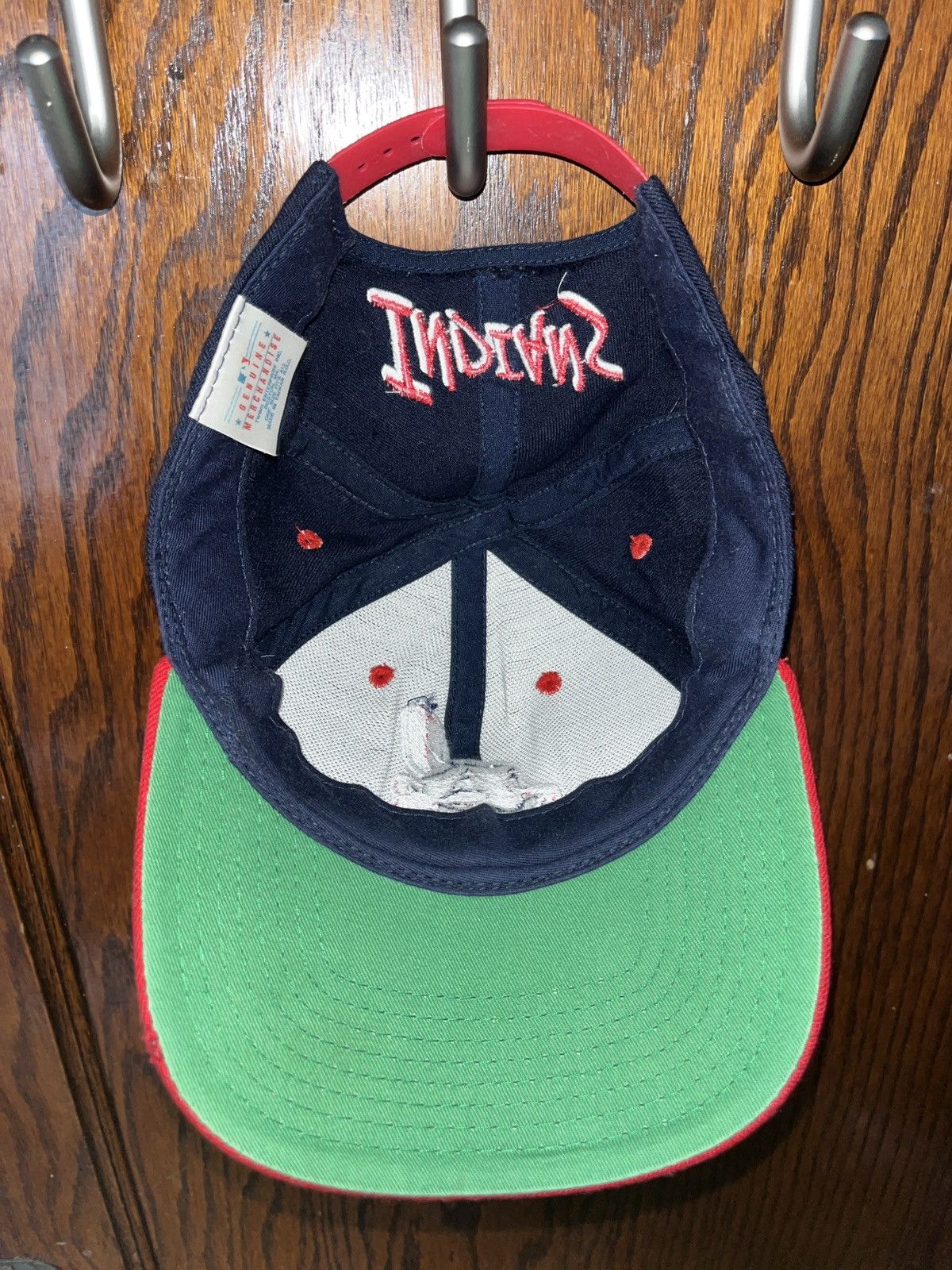 MLB Vintage 90s Official Cleveland Indians Chief Wahoo Hat Size ONE SIZE - 6 Thumbnail