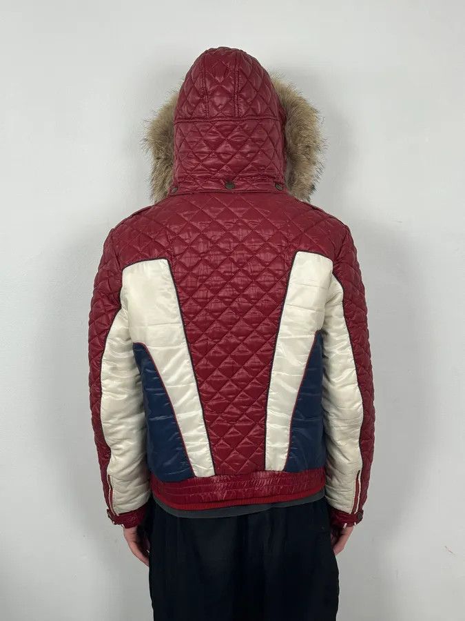 Dolce & Gabbana AW2008 Dolce & Gabbana White & Red British Fur Hooded Puffer Jacket Size US M / EU 48-50 / 2 - 5 Thumbnail