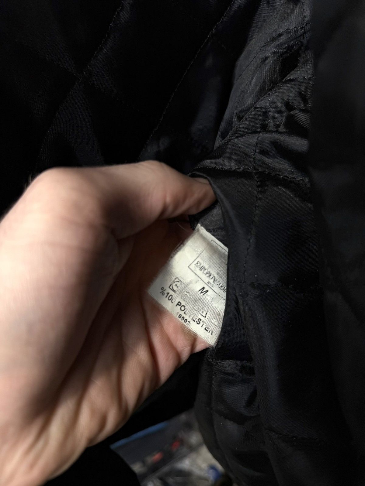 Emporio Armani Vintage Emporio Armani Archive Coated Jacket Leather Style Size US M / EU 48-50 / 2 - 12 Thumbnail