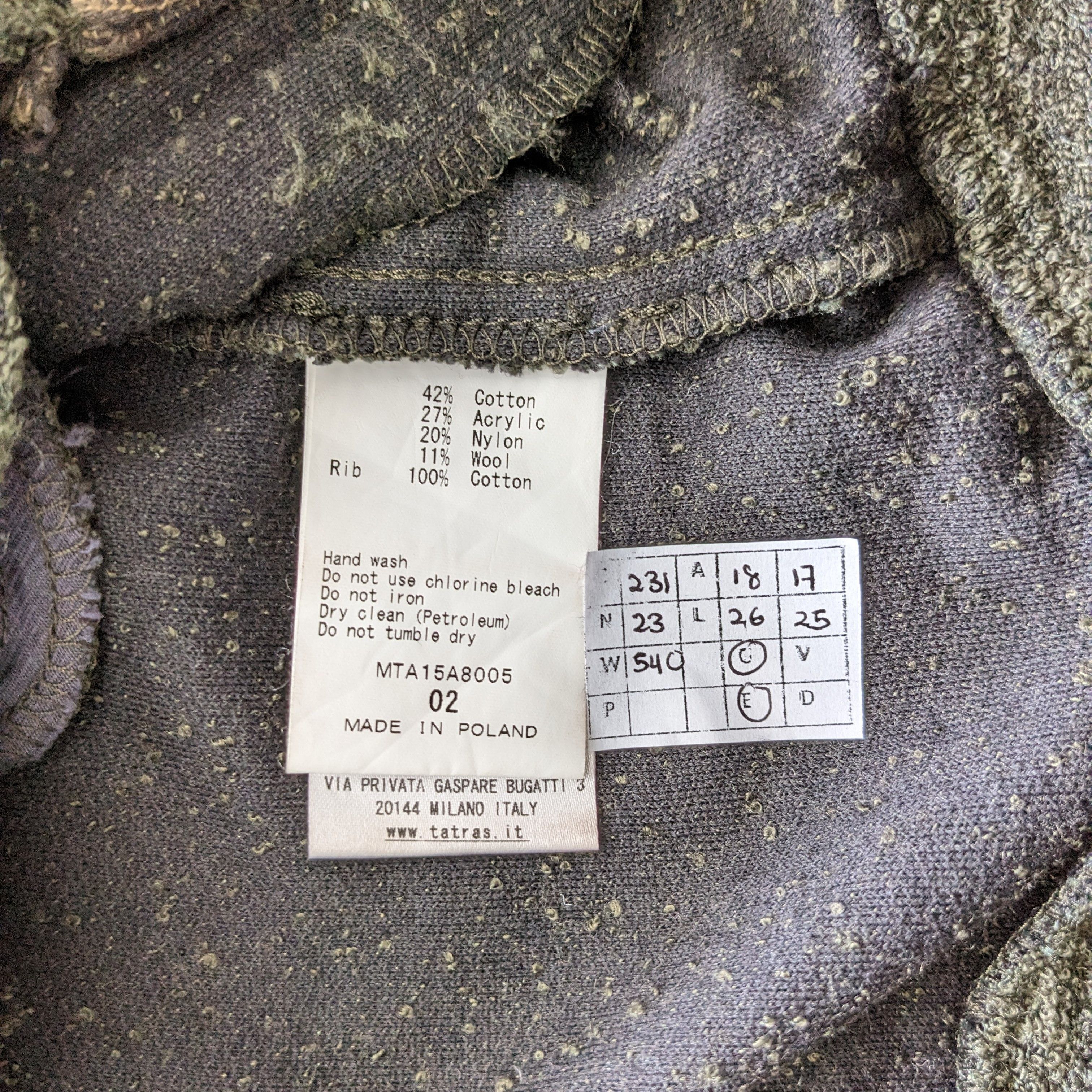 Other Vintage TATRAS Luxury Outerwear Hoodies Jacket Size US XS / EU 42 / 0 - 7 Thumbnail