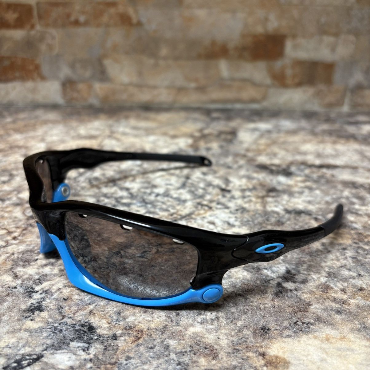 Oakley Oakley Split Jacket Black / Blue Black Iridium Polarized Size ONE SIZE - 2 Thumbnail