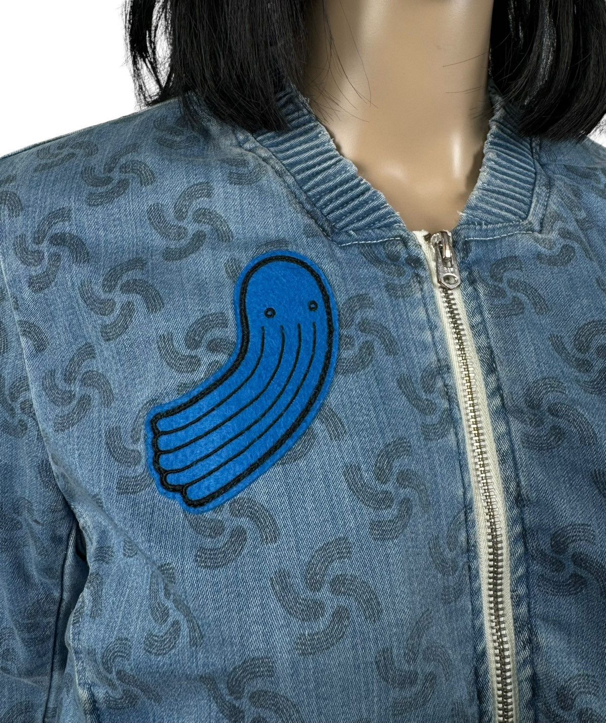 G-Star × Pharrell Gstar Pharell Williams Denim Bomber Jacket Printed size M Size M / US 6-8 / IT 42-44 - 4 Thumbnail
