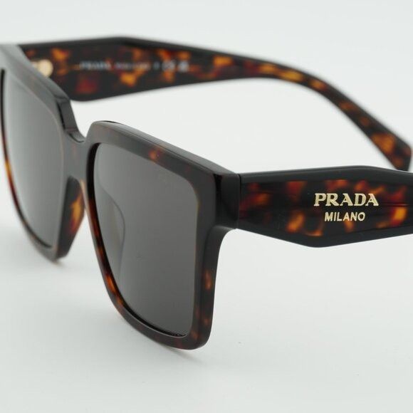 Prada Prada PR24ZS 17N40L Sunglasses Root Tortoise Square Frame Size ONE SIZE - 8 Thumbnail