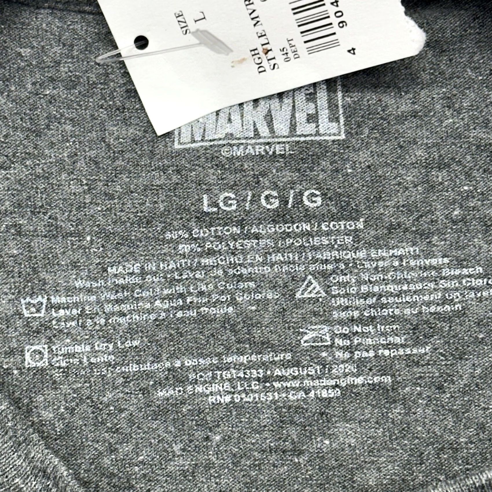 Vintage Marvel Shirt Mens L Gray NWT Avengers Large Comic Book Super Heroes MVRCALFMSC Size US L / EU 52-54 / 3 - 6 Thumbnail