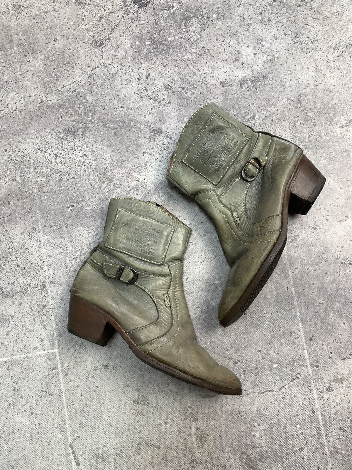 Levi's Made & Crafted Vintage Levi’s LEATHER BOOTS AS 98 Cowboy western USA 43 Size US 9.5 / EU 42-43 - 2 Thumbnail