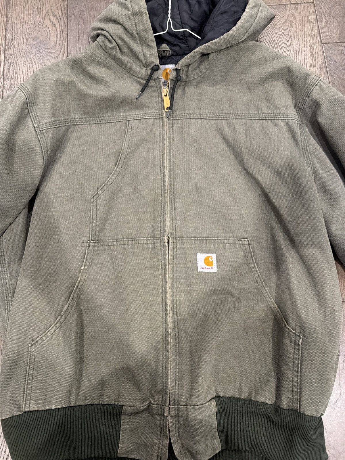 Carhartt Carhartt Work Jacket Green Vintage Size L Size US L / EU 52-54 / 3 - 2 Thumbnail