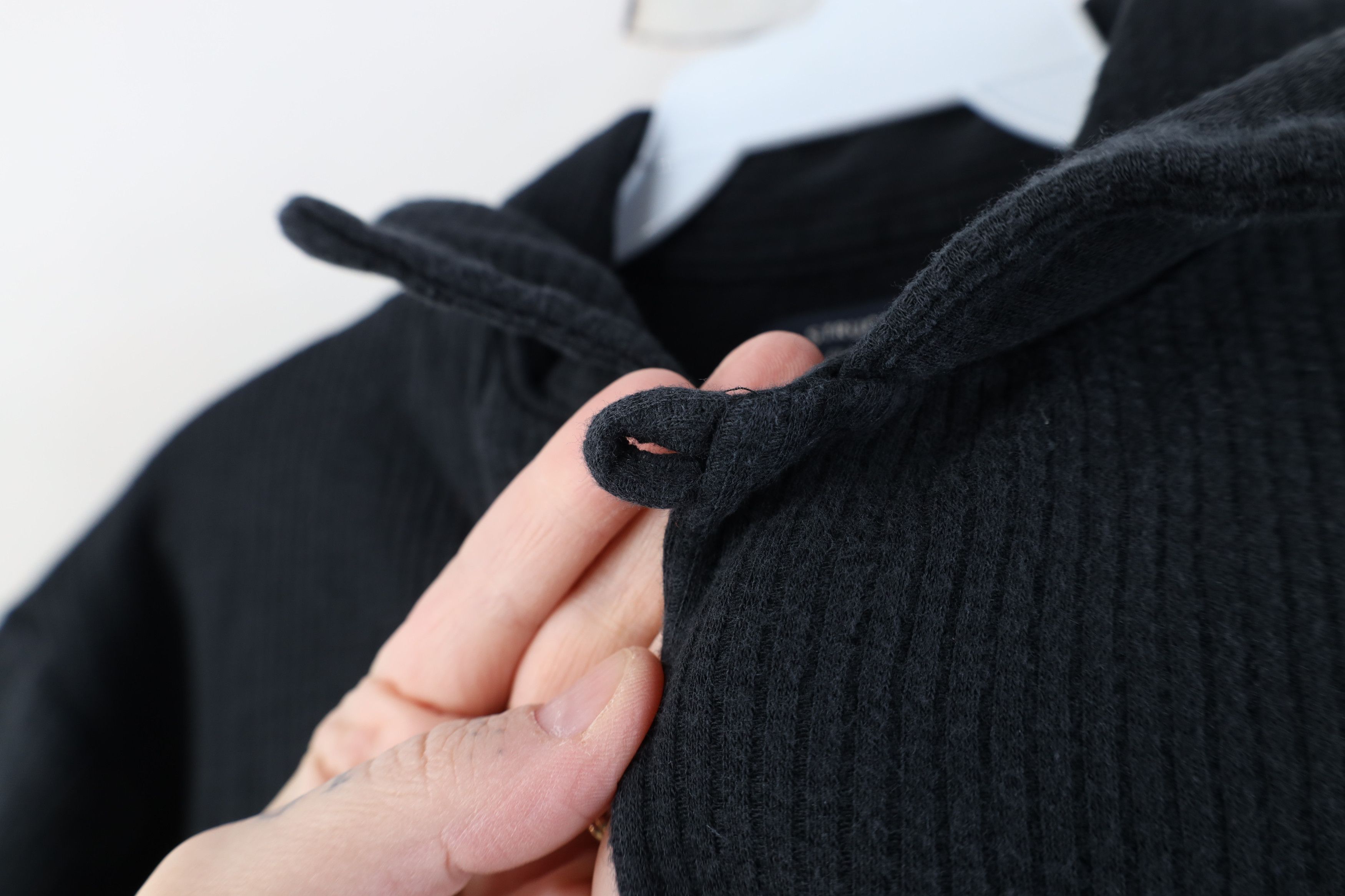 Vintage Vintage 90s Streetwear Knit Looped Collar Polo Black USA Size US M / EU 48-50 / 2 - 4 Thumbnail
