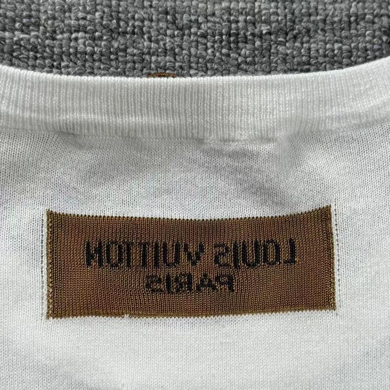 Louis Vuitton Louis Vuitton White and green slogan knit short sleeves Size US S / EU 44-46 / 1 - 8 Thumbnail