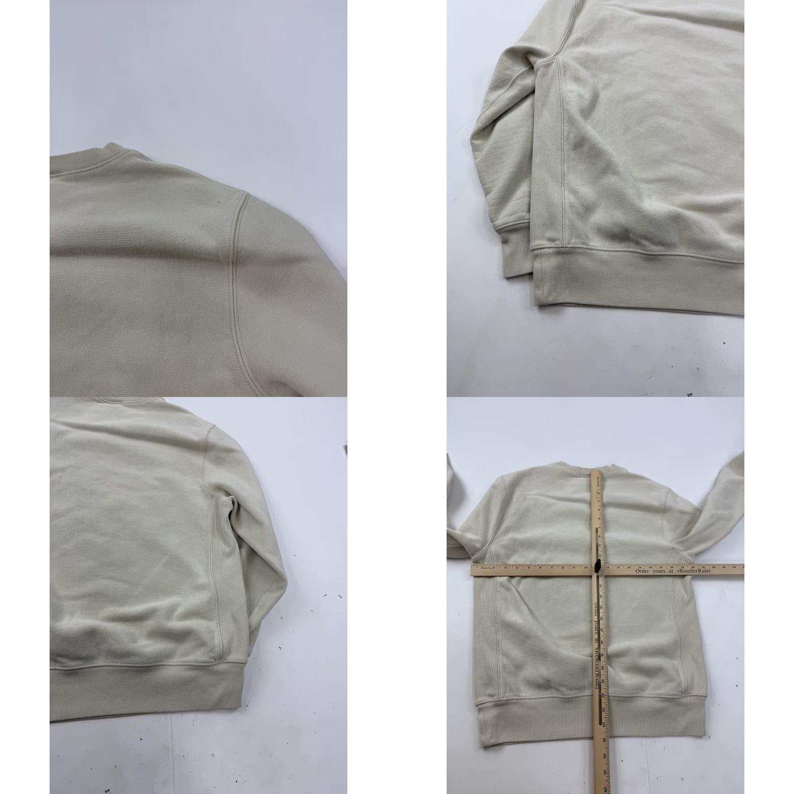 J.Crew J.Crew Sweatshirt Mens Small Beige Fleece Crewneck Pullover Solid Basic Size US S / EU 44-46 / 1 - 8 Thumbnail