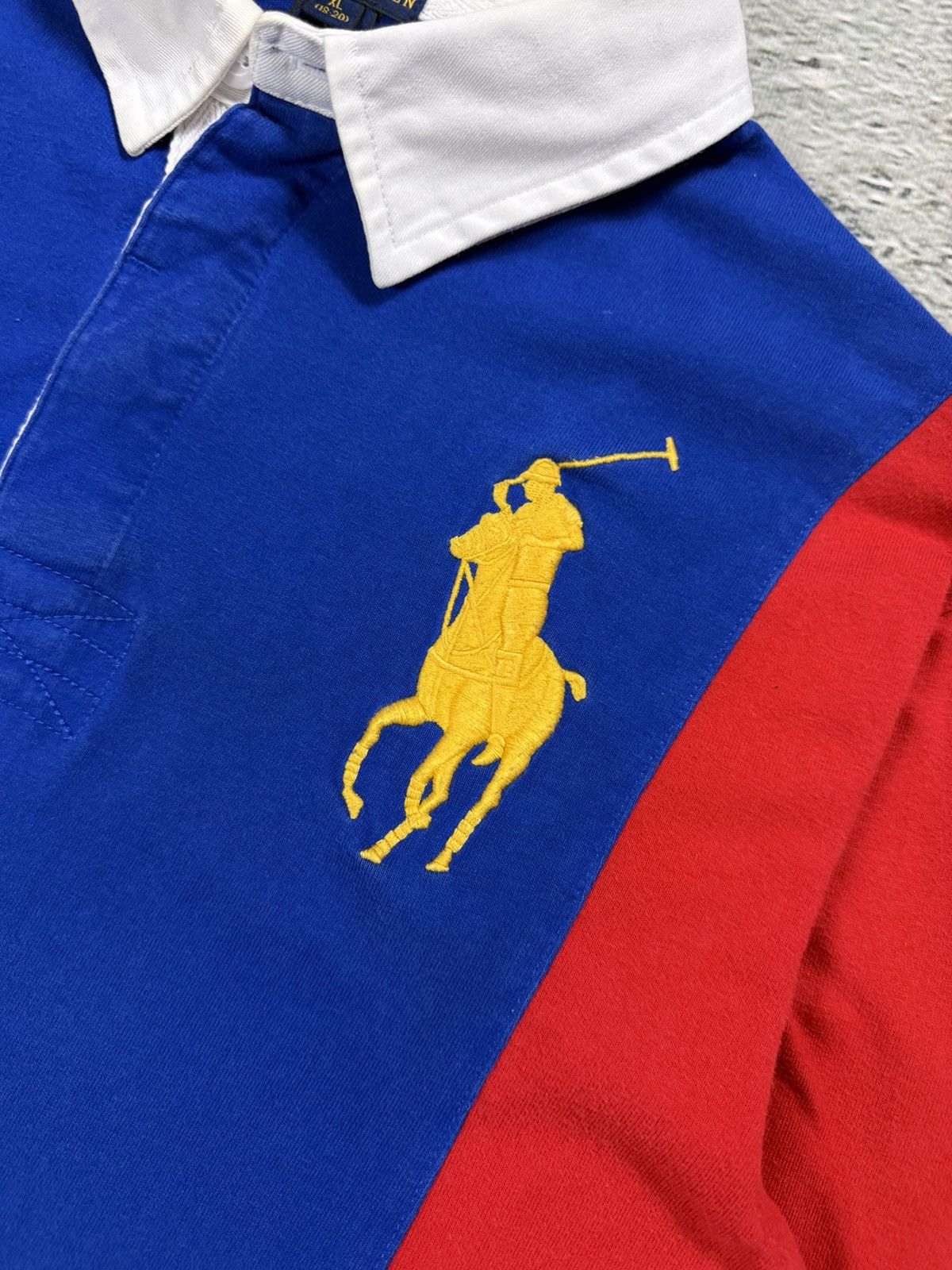 Polo Ralph Lauren Chief Keef Polo Ralph Lauren red blue longsleeve big pony Size US S / EU 44-46 / 1 - 3 Thumbnail