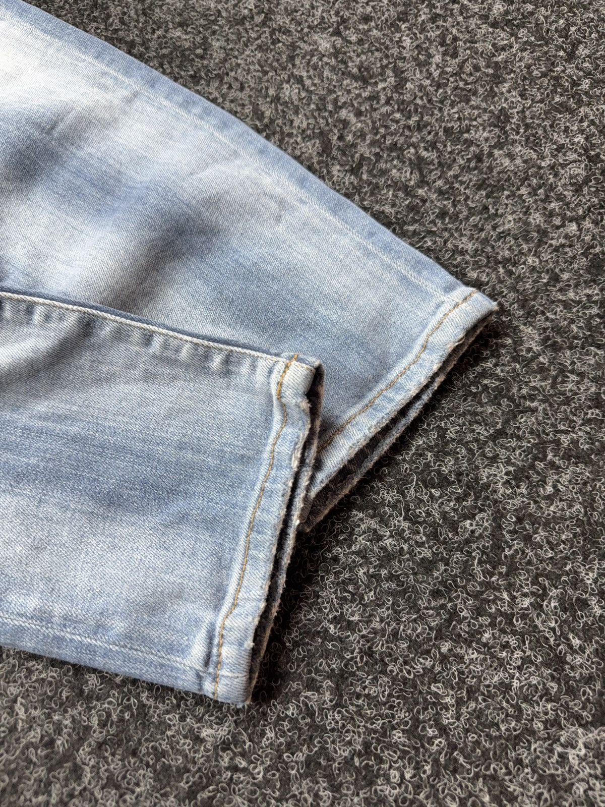Diesel 00s Y2K Luxury vntg Diesel D-Strukt Slim Light Wash Jeans Size US 32 / EU 48 - 4 Thumbnail