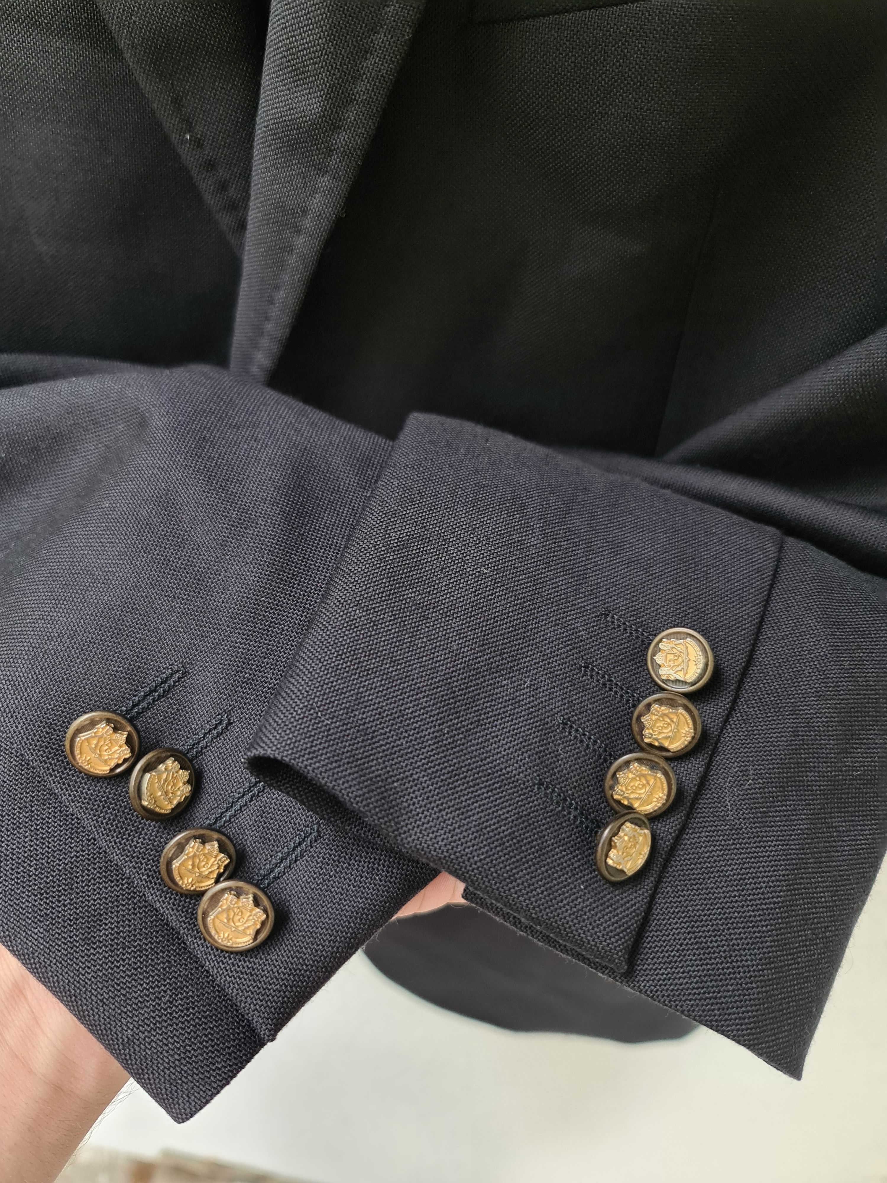 Dolce & Gabbana Dolce & Gabbana "Martini" Sport Coat Blazer Black Wool 50 Size 50R - 5 Thumbnail