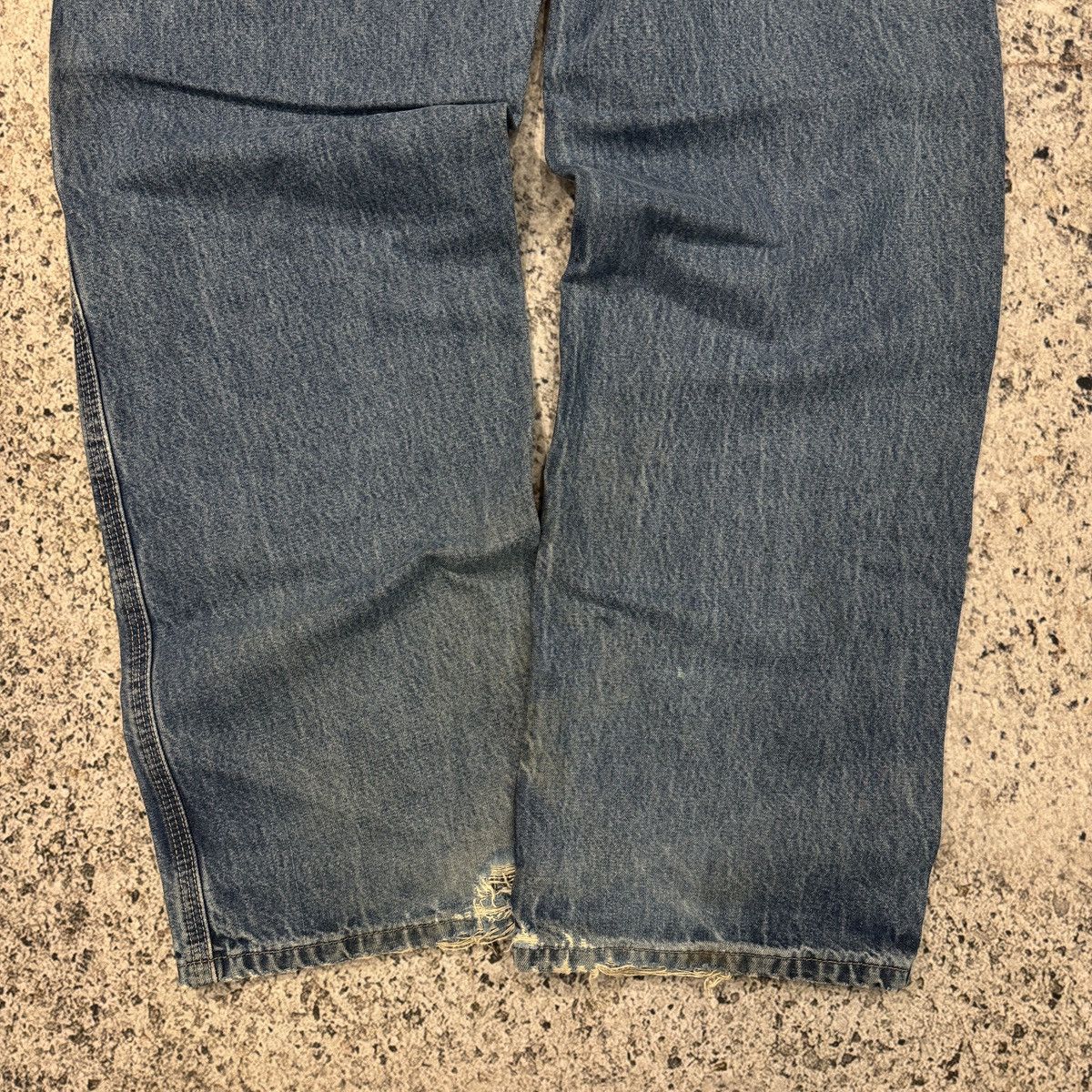 Carhartt Vintage Carhartt Thrashed Faded Denim Carpenter Jeans Grunge Size US 30 / EU 46 - 13 Thumbnail