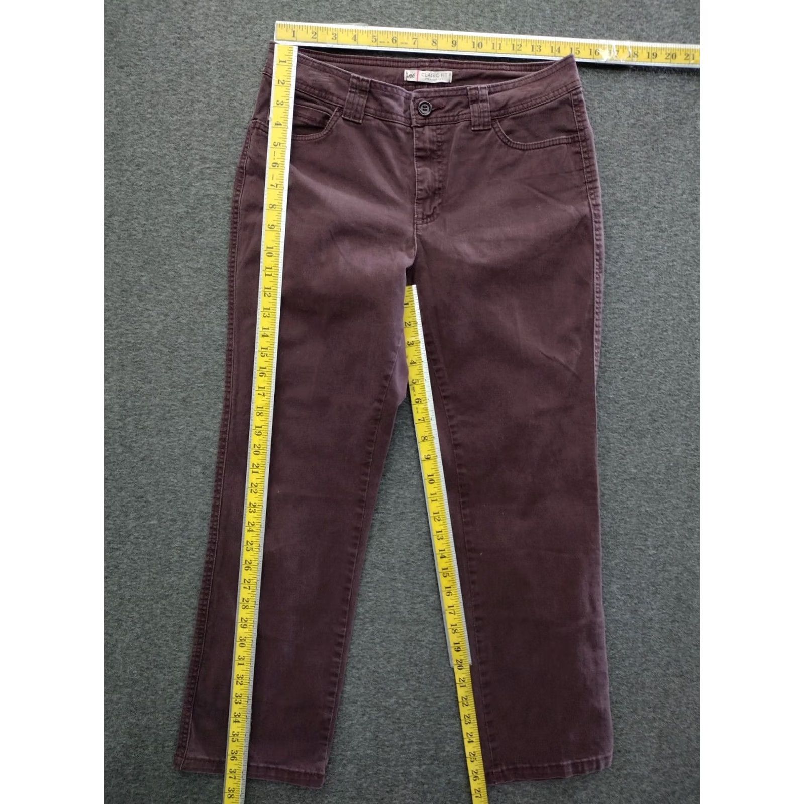 Lee Lee Jeans Peach Mid Rise Straight Leg Women's 30 Waist Denim 5-Pocket Style 90s Vintage-Not Exploded Size 30" / US 8 / IT 44 - 6 Thumbnail