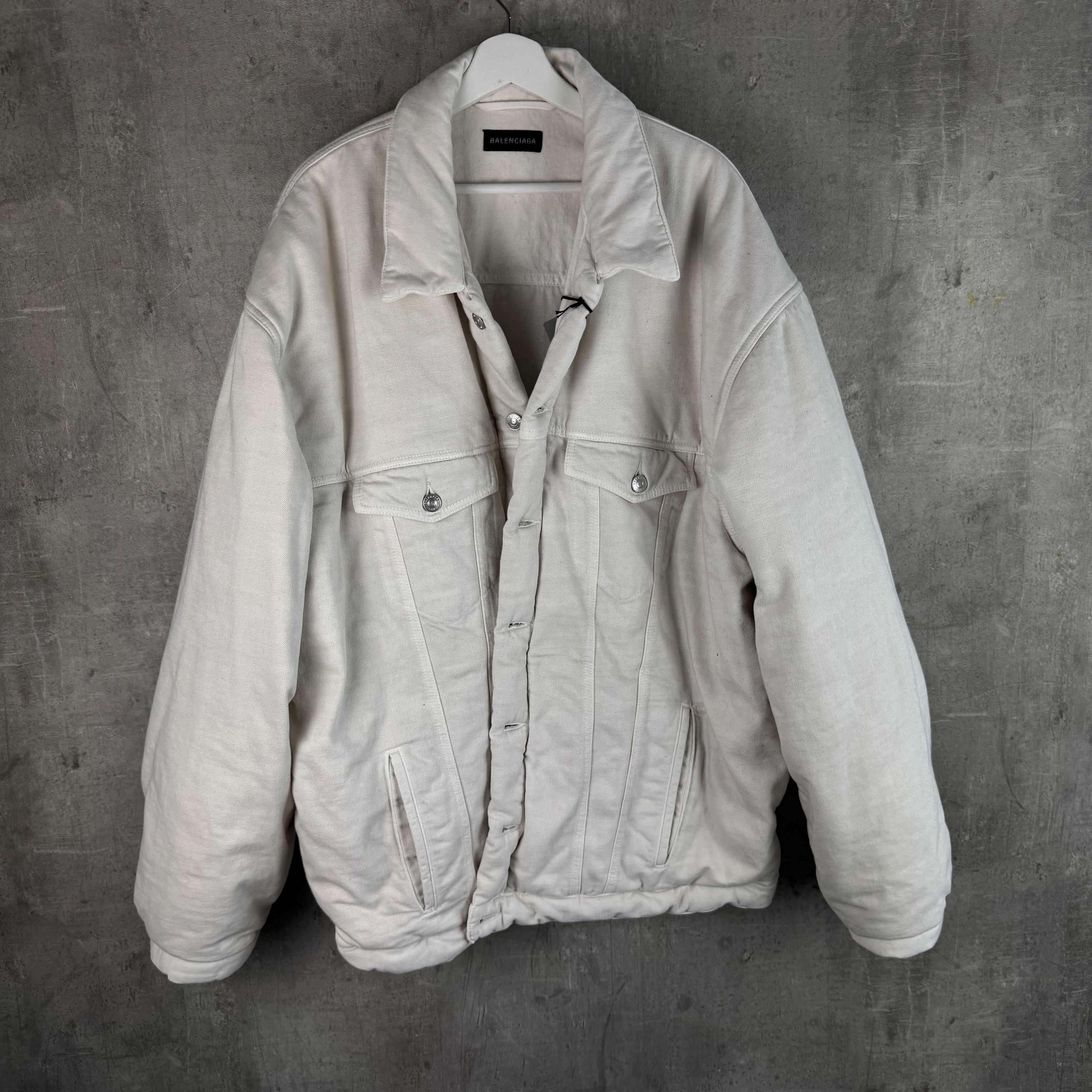 Balenciaga BALENCIAGA Padded Denim Jacket Worn By Kanye, Shai RARE Size US S / EU 44-46 / 1 - 7 Thumbnail