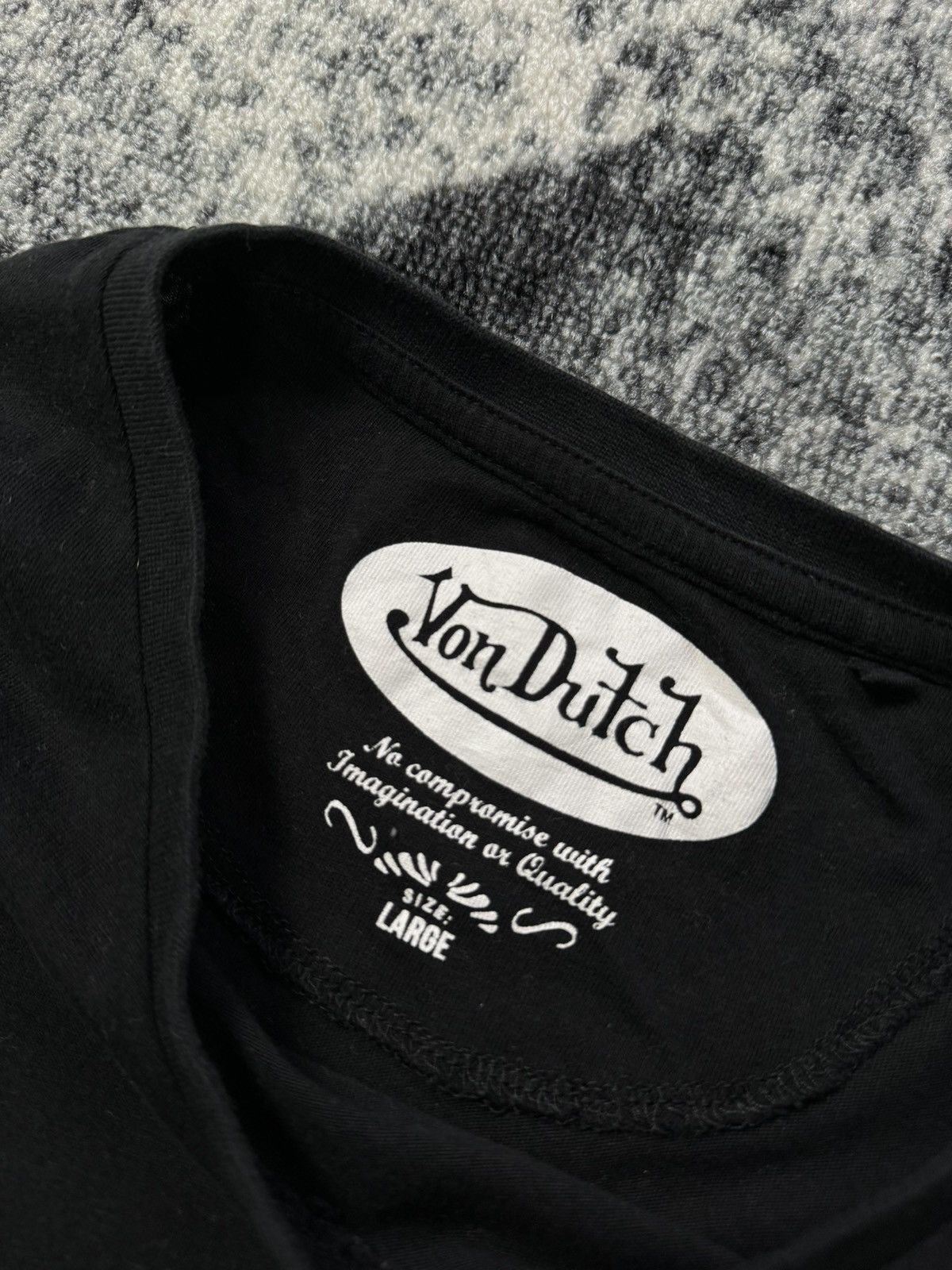 Designer × Von Dutch Vintage Von Dutch Black T Shirt Logo Japanese Y2K STYLE Size US M / EU 48-50 / 2 - 4 Thumbnail