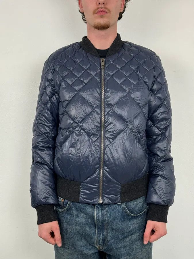 Dolce & Gabbana Dolce & Gabbana Navy Nylon Quilted Bomber Jacket Size US L / EU 52-54 / 3 - 2 Thumbnail