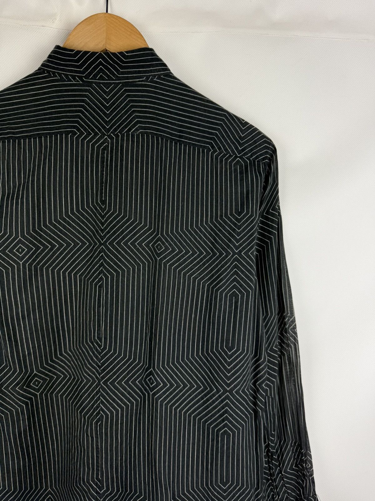 Dries Van Noten Dries Van Noten Geometric Patter Long Sleeve Shirt Dress Size XS / US 0-2 / IT 36-38 - 17 Thumbnail
