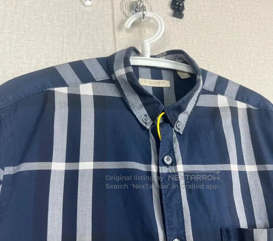 Burberry Burberry Navy Cotton Men's Shirt. Size US M / EU 48-50 / 2 - 3 Thumbnail