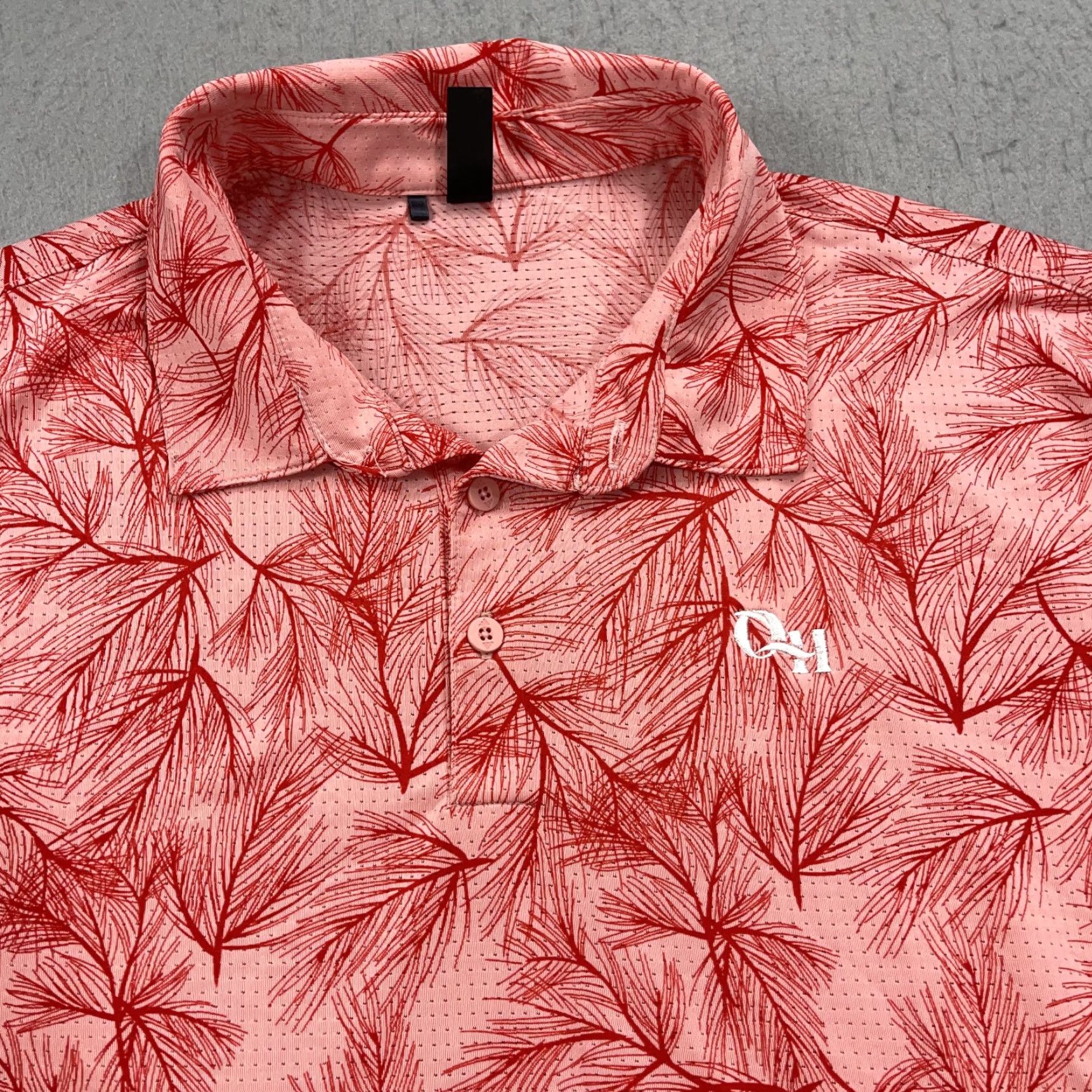 Adidas adidas Golf Polo Shirt Mens Large Pink Floral Quail Hollow Golf Polo Shirt Mens Large Pink Floral Adidas Abstract AOP Top 100 Size US L / EU 52-54 / 3 - 2 Thumbnail