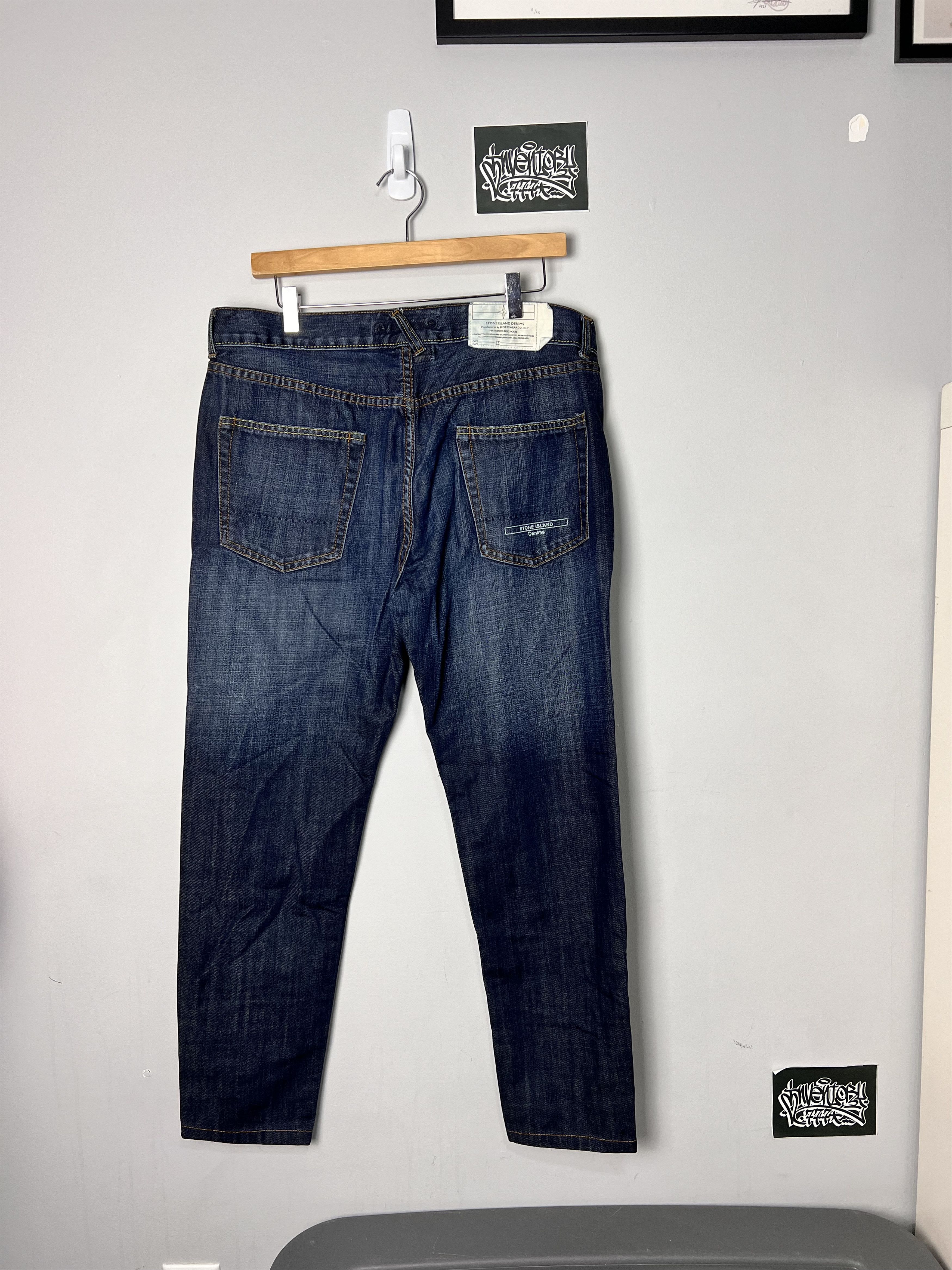 image of Stone Island Denim Jeans, Men's (Size 36)