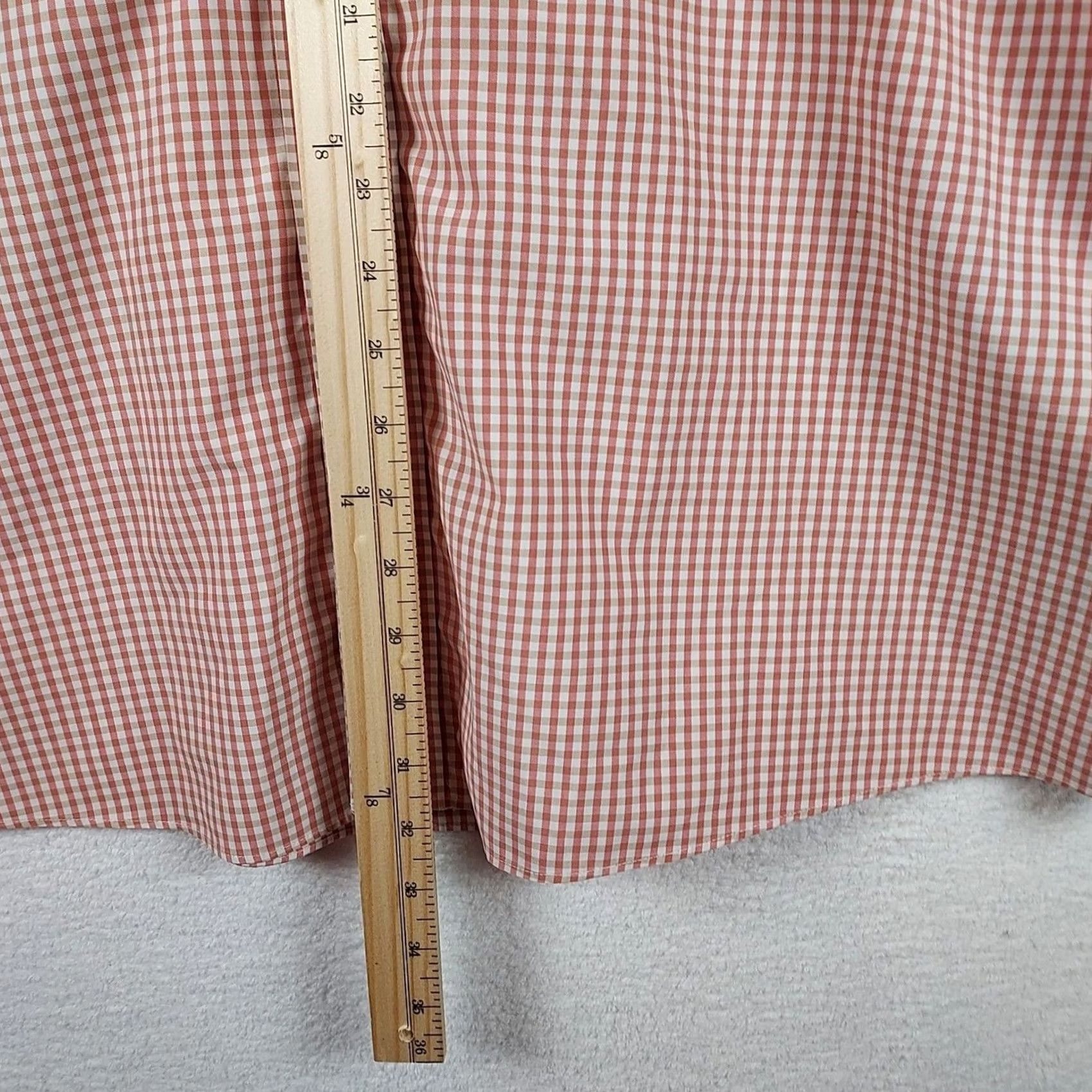 Jos. A. Bank Jos A Bank Dress Shirt Red Plaid Button Up Cotto 2XL Men’s Long Sleeve Collared Travel Shirt Regular Fit Vintage: No Size 48R - 6 Thumbnail