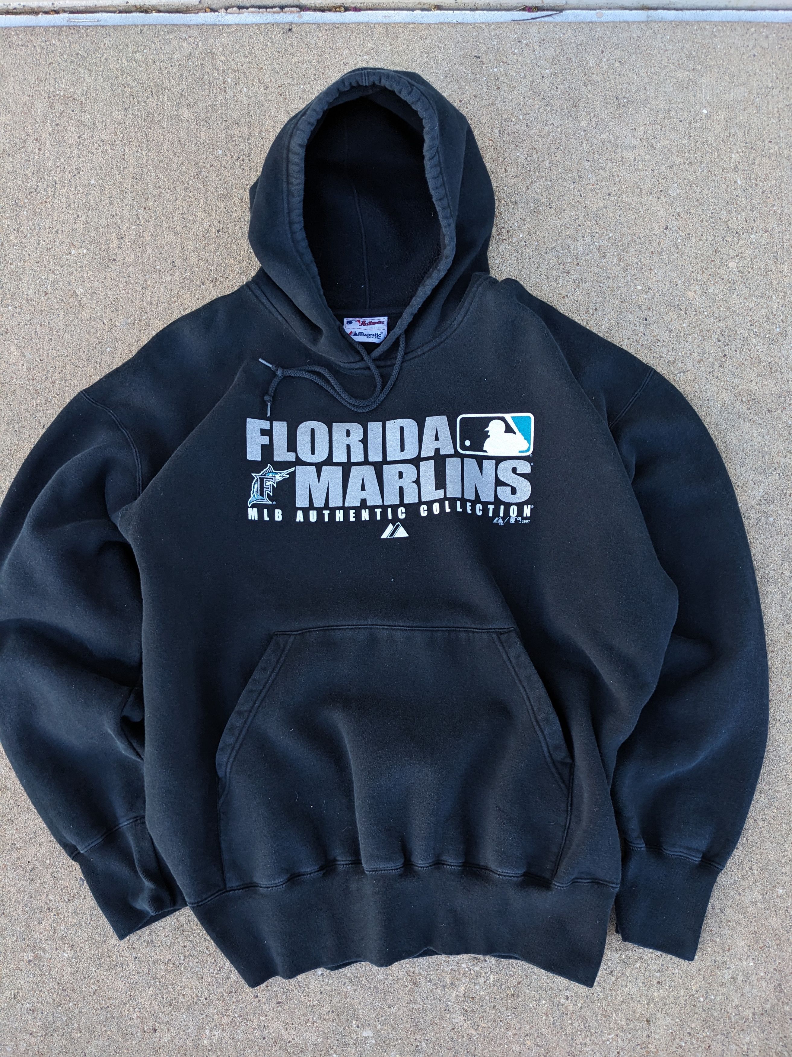 Vintage RARE Florida Marlins MLB Baseball Authentic Majestic Sports Jacket  Sz XL