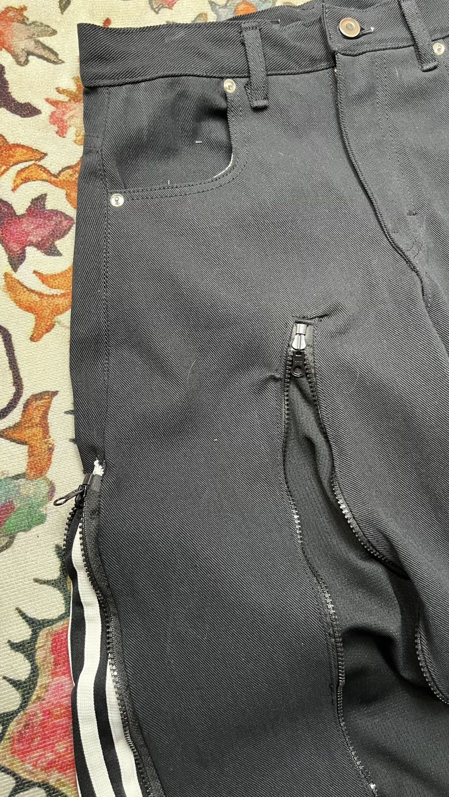 Adidas Rework custom adidas trackpants jeans Size 30" / US 8 / IT 44 - 3 Thumbnail
