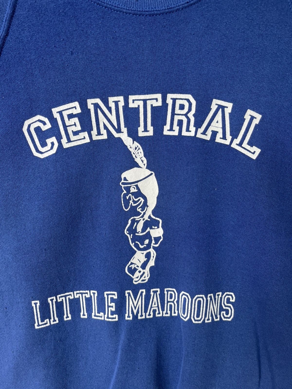 Jerzees Vintage 90s Central Little Maroons Sweatshirt Size US L / EU 52-54 / 3 - 3 Thumbnail