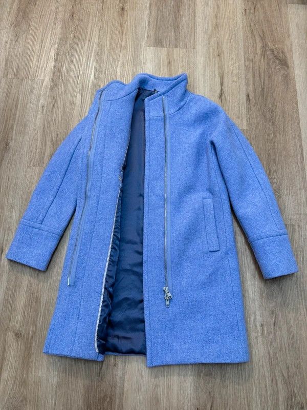 J.Crew J. Crew Stadium Cloth by Nello Gori Wool Coat Violet M new Size M / US 6-8 / IT 42-44 - 3 Thumbnail