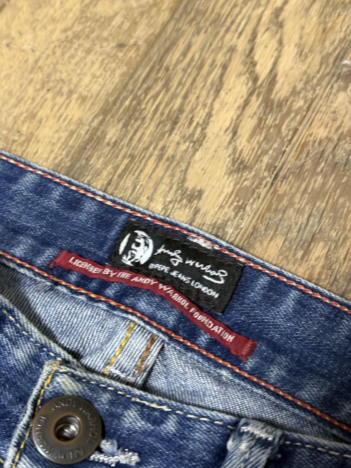 Andy Warhol Pepe Jeans Andy Warhol Marilyn Monroe Graphic Jeans Y2K Punk Size US 29 - 12 Thumbnail