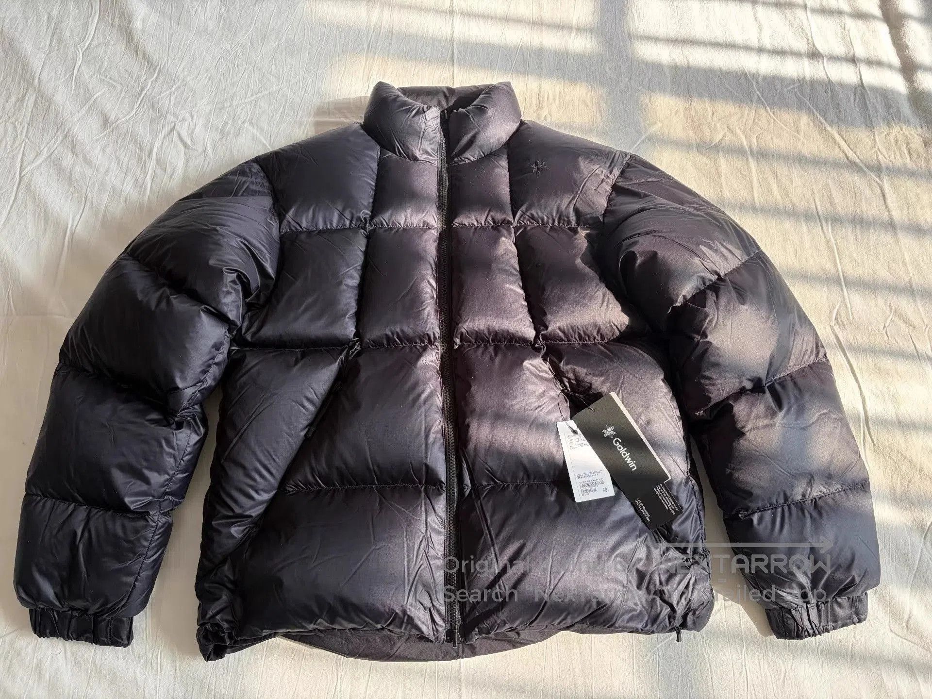 Goldwin Black Puffer Jacket with Zip Closure - Size L. Size US L / EU 52-54 / 3 - 2 Thumbnail