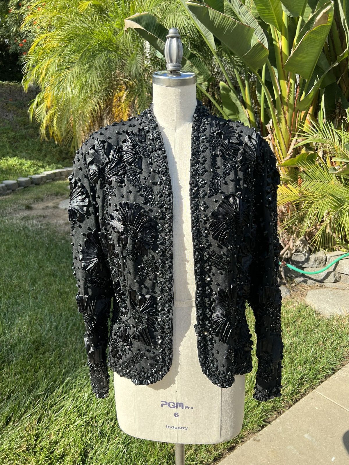 Oleg Cassini Black Tie Oleg Cassini Beaded Jacket Size XL / US 12-14 / IT 48-50 - 3 Thumbnail