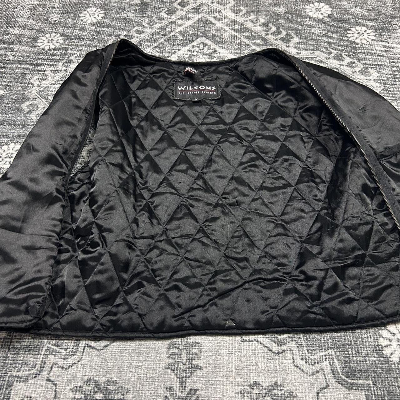 Wilsons Leather Men's L Wilsons Black Leather Jacket thinsulate Size US L / EU 52-54 / 3 - 5 Thumbnail