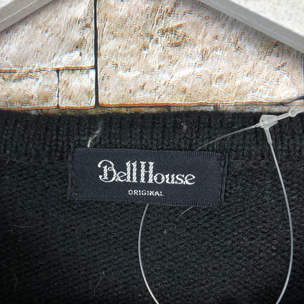 Homespun Knitwear × Japanese Brand Bell House Black art design Knitwear sweatshirt #A855 Size M / US 6-8 / IT 42-44 - 9 Thumbnail