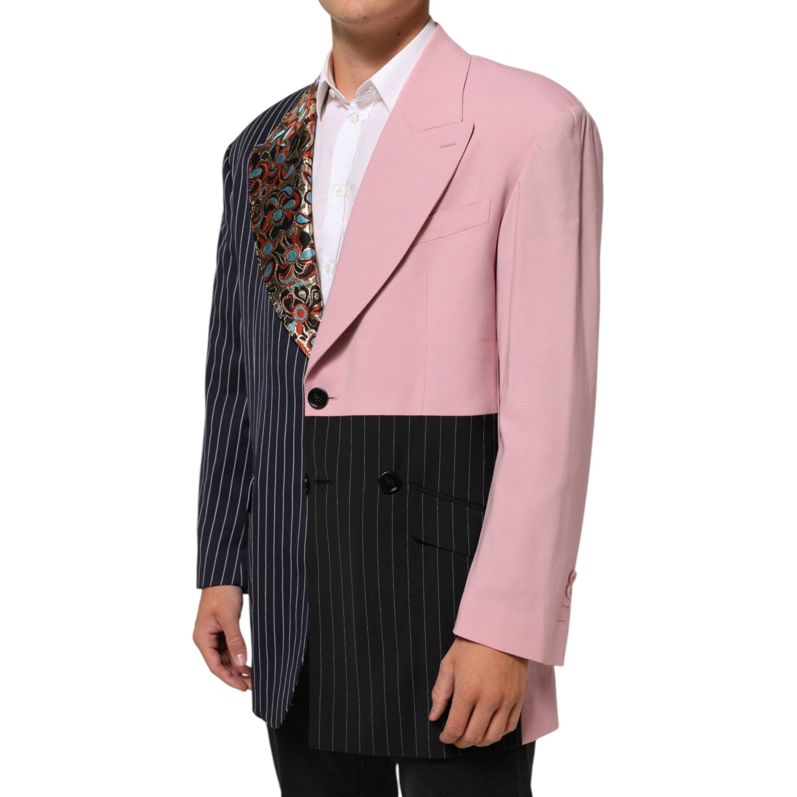Dolce & Gabbana Dolce & Gabbana Multicolor Patchwork Jacket Blazer Size 44S - 3 Thumbnail
