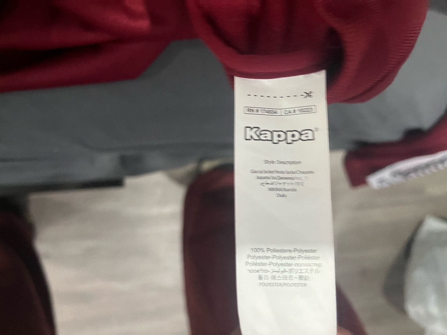 Kappa Rare Kappa Dark Red Zip Up Size US L / EU 52-54 / 3 - 4 Thumbnail